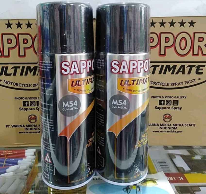 Jual Sapporo Ultimate Gun Metal M54 Doff Cat Aerosol Spray 400 Ml Online Oktober 2020 Blibli Com