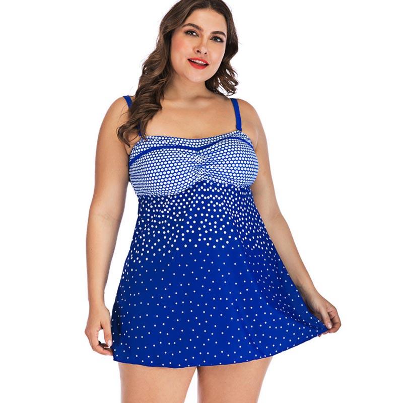 Jual Fashion Deal Women Dot Print Ethnic Style Tankini Set Two Piece Swimsuit Plus Size Online Desember 2020 Blibli