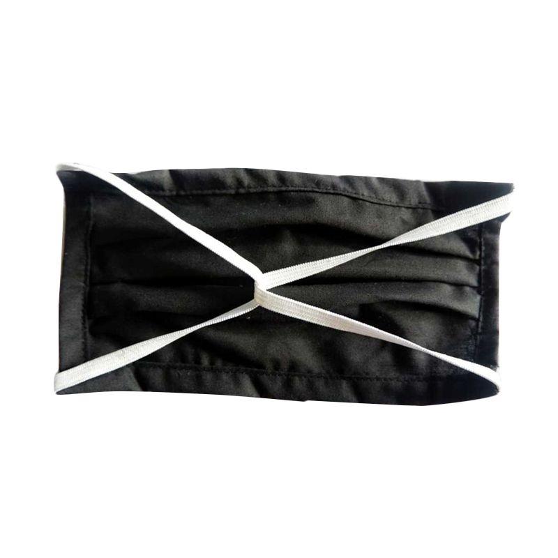 Jual Shafiyyah Sarban Motif Polos Bahan Katun Tali Karet Masker Kain Hitam Online Juli 2020 Blibli Com