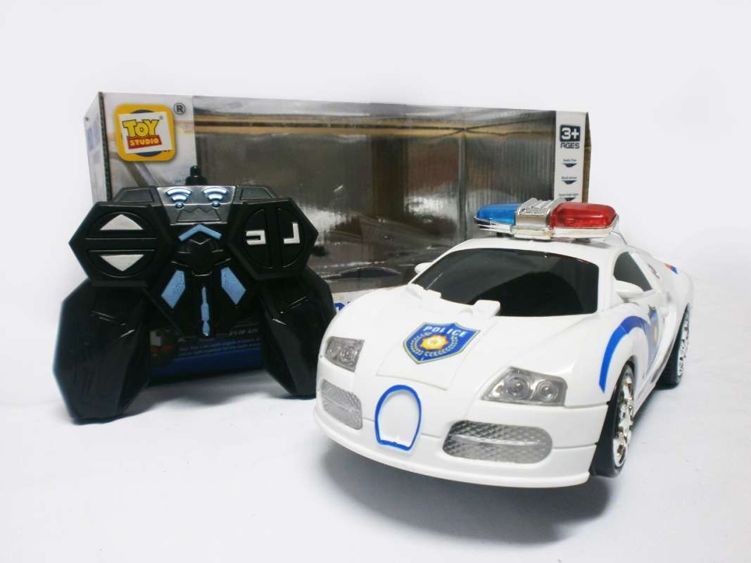 toy studio 5fc bot police bugati mobil remote control with light