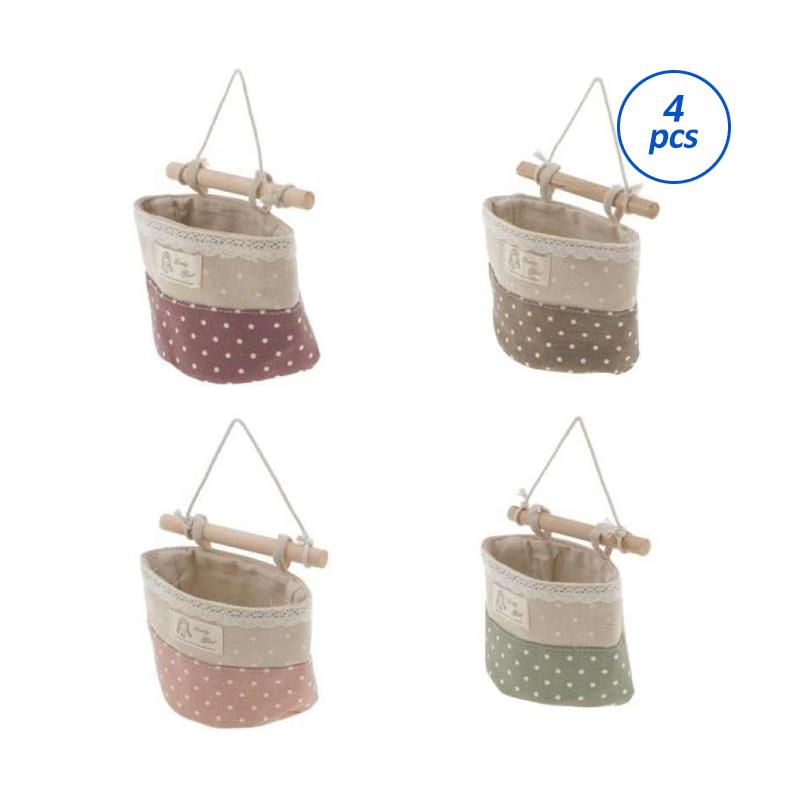 Jual Oem Cute Foldable Cotton Linen Wall Hanging Storage Bag Home Collection 4 Pcs Online Oktober 2020 Blibli Com