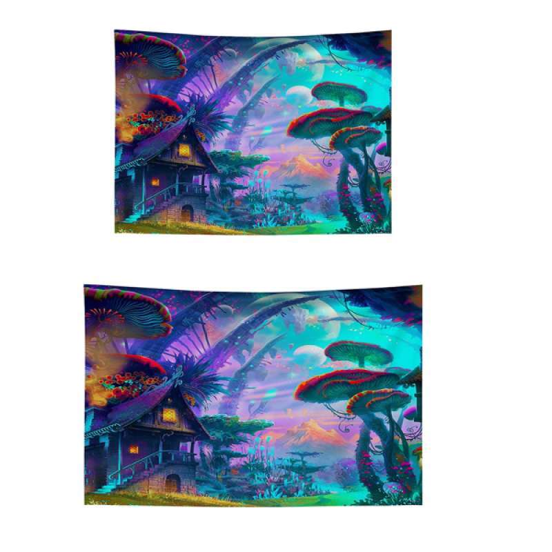 Jual Oem Magic Style 3d Printed Wall Hanging Tapestry Window