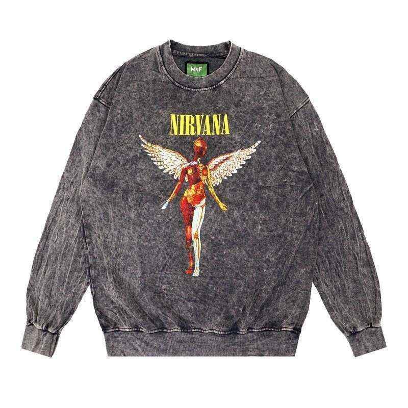 Jual Crewneck Nirvana In Utero Grey Washed Reguler Fit Di Seller Ray Storage Gumuruh Kota Bandung Blibli