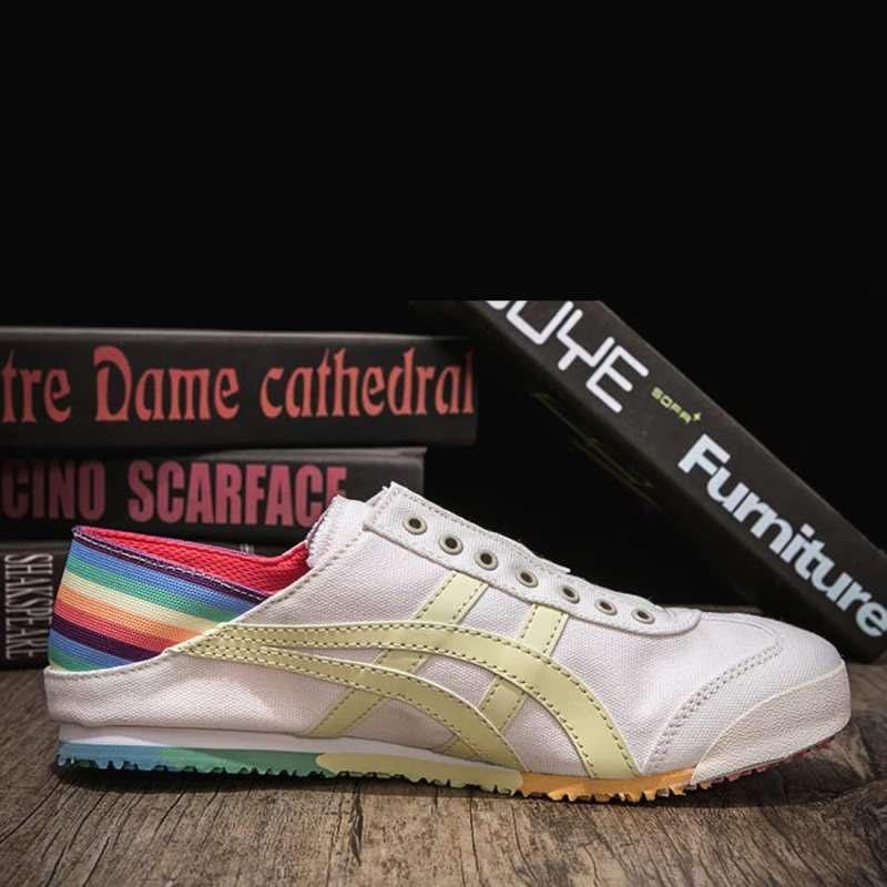 Jual Onitsuka Tiger Rainbow Canvas Slip On Shoes Woman Rainbow Online Januari 2021 Blibli