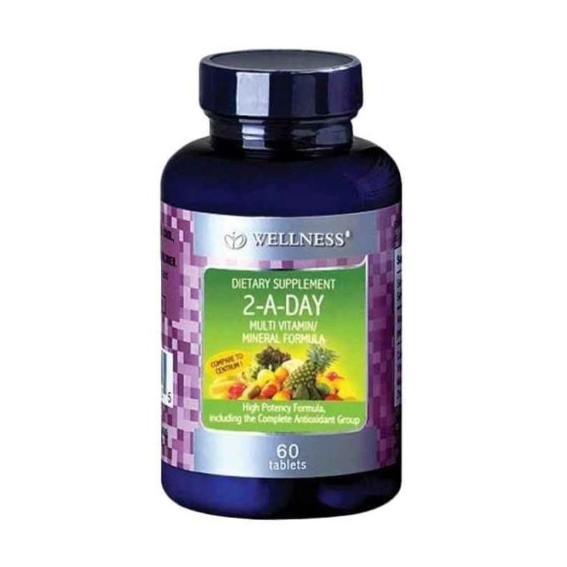 Jual Wellness Multivitamin Multi Vitamin Vitamins Mineral Formula 2 A Day Iron Daya Tahan Tubuh 60 Tablet Online November 2020 Blibli