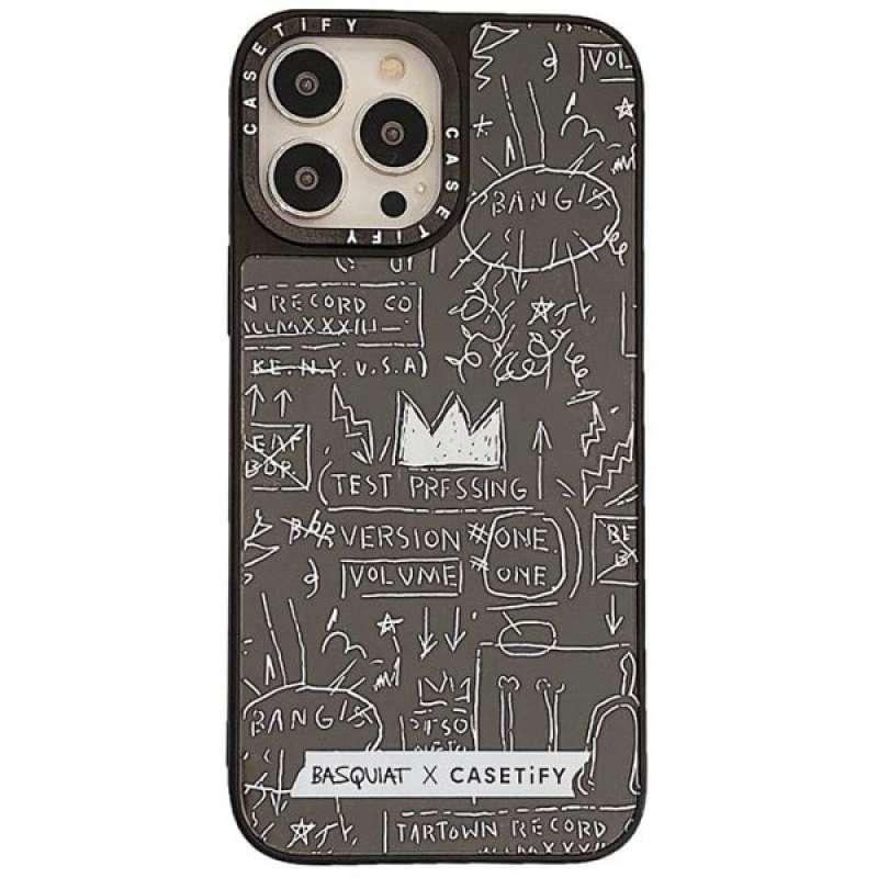 Promo iPhone 14 Pro Max 14 Plus Hybrid Case Basquiat X