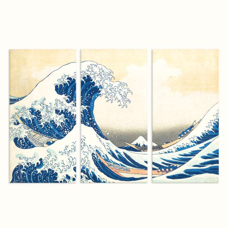Jual Art Tho Great Wave Japan Wall Canvas Frame Lukisan Online Januari 2021 Blibli