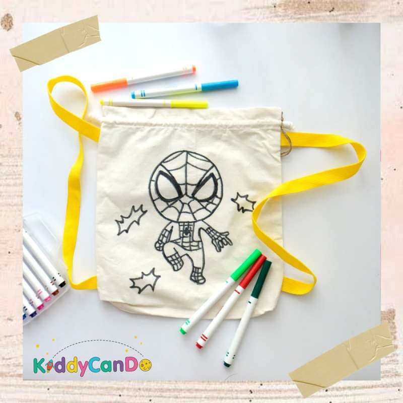 Jual Kiddy Can Do Diy Mewarnai Tas Spiderman Online September 2020 Blibli Com