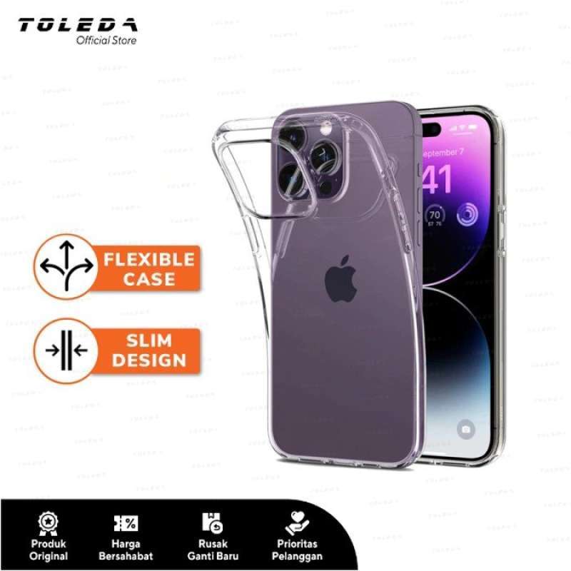Toleda Apple iPhone 12 13 14 Mini Plus Pro Max Soft Clear Phone Case