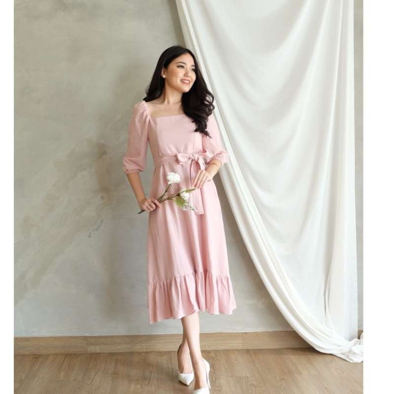 KUROTA SHOP PAKAIAN MIDI DRESS WANITA BRIAR DRESS DRESS NATAL DRESS PARTY DRESS ELEGANT SERIES L3963