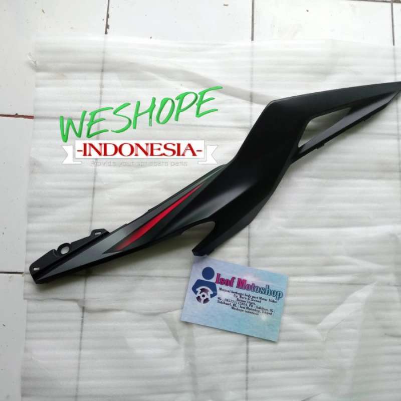 Jual cover body belakang cbr 150r Facelift kiri hitam doff di