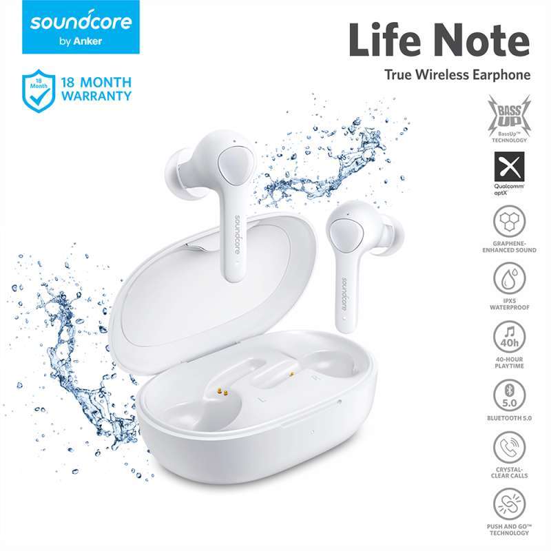 Promo Anker A3908 Earphone SoundCore Life Note Bluetooth White