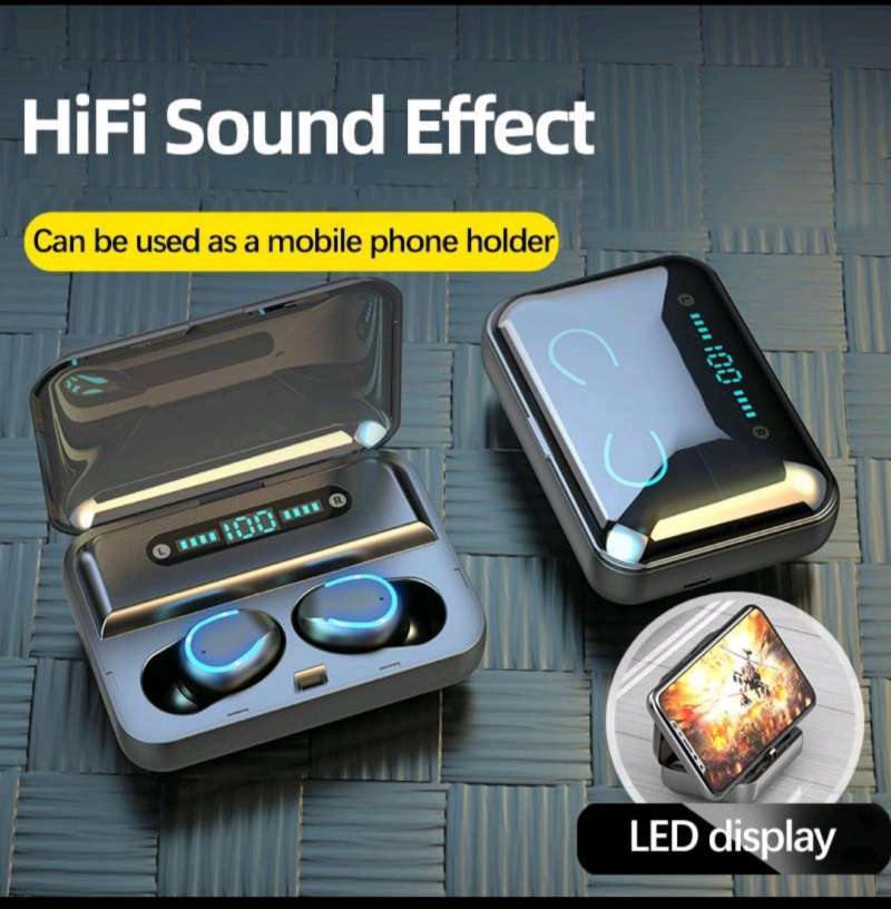 Jual TWS F9 Headset Bluetooth 5.0 LED 
