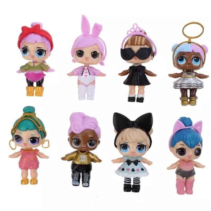 action figure lol baby dolls surprise series set is 8 topper mainan