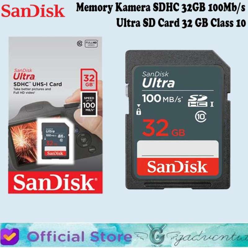 Sandisk Memory Kamera SDHC 32GB 48Mb/s Ultra SD Card 32 GB Class 10