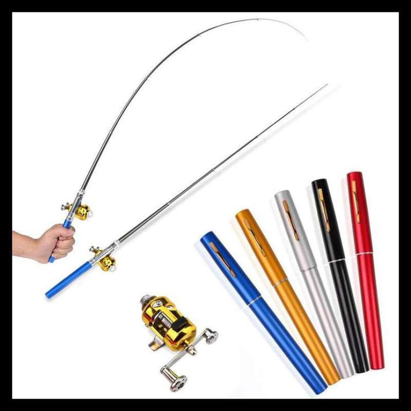 1 Set Joran Pancing Pena Pancingan Mini Bentuk Pulpen Pasti Murah Shopee Indonesia
