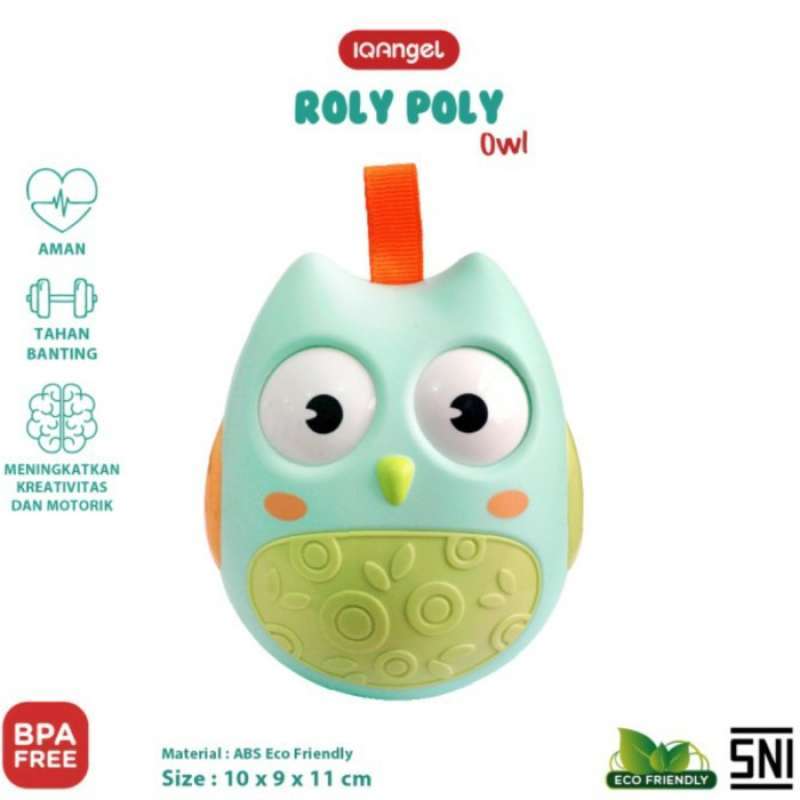 Jual Iq Angel Roly Poly Owl Chime Rattle Baby Toys Mainan Bayi Edukatif Tosca Online Desember 2020 Blibli