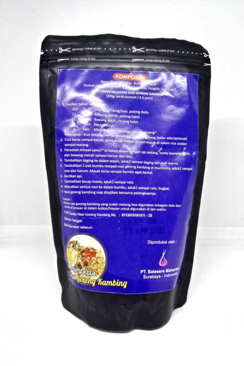 Jual Al Mumtazza Nasi Goreng Kambing Instant Beras Bumbu 335g Online Oktober 2020 Blibli Com