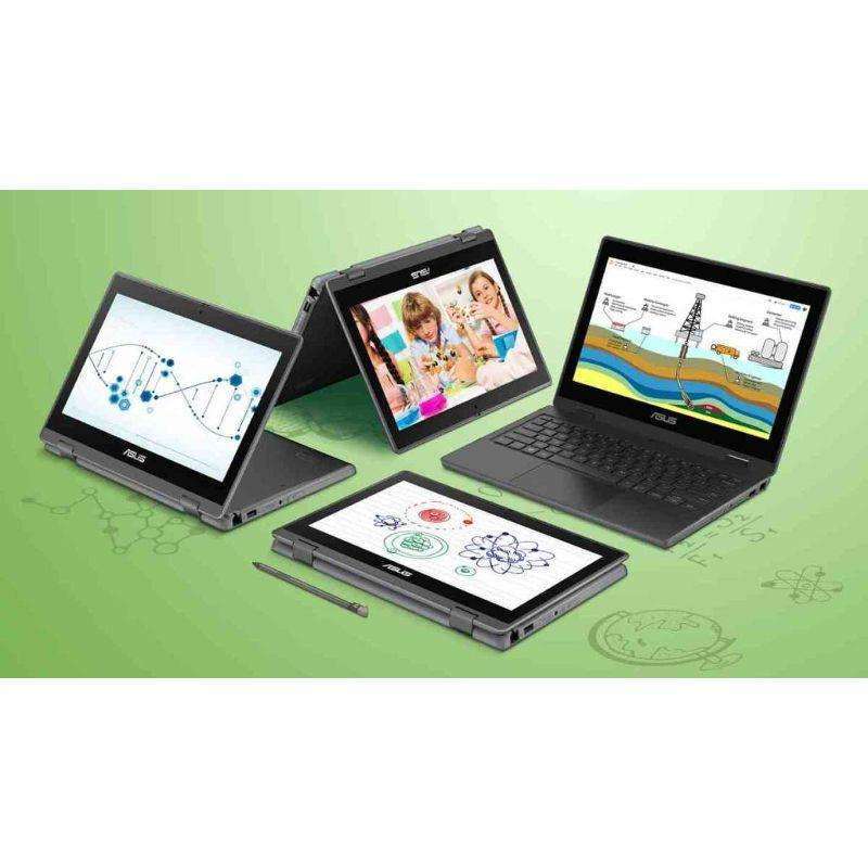 Laptop Asus BR1100FKA Touchscreen Intel N4500/4GB/256GB  Flip-Dual Camera- Military Grade Case- Incl Pen Stylus Asus- NEW