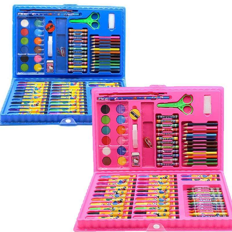 Jual Colouring Crayon Set Isi 86 Pensil Warna Krayon Stationary Kado Anak Online Desember 2020 Blibli