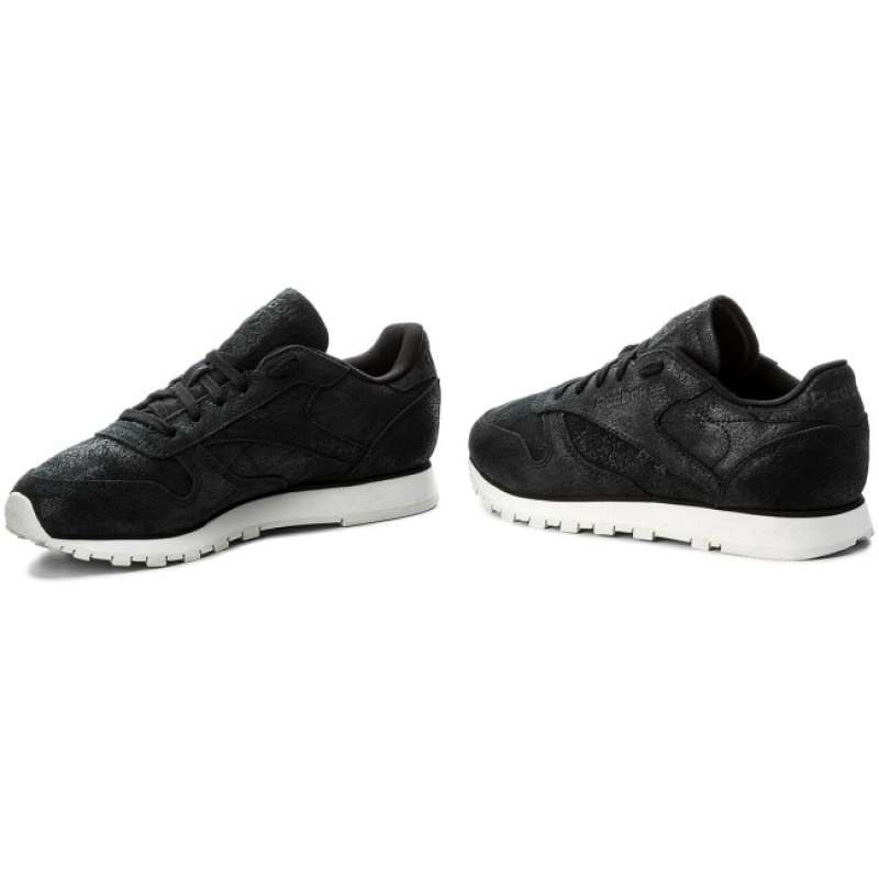 Reebok classic discount leather shimmer black