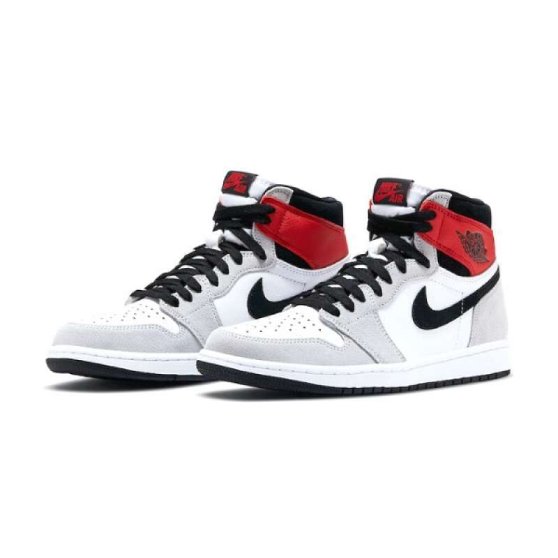 Download Free Jual Nike Men Air Jordan 1 High Og Light Smoke Grey Sepatu Olahraga Pria Red 555088 126 Light Grey Online September 2020 Blibli Com PSD Mockup Template