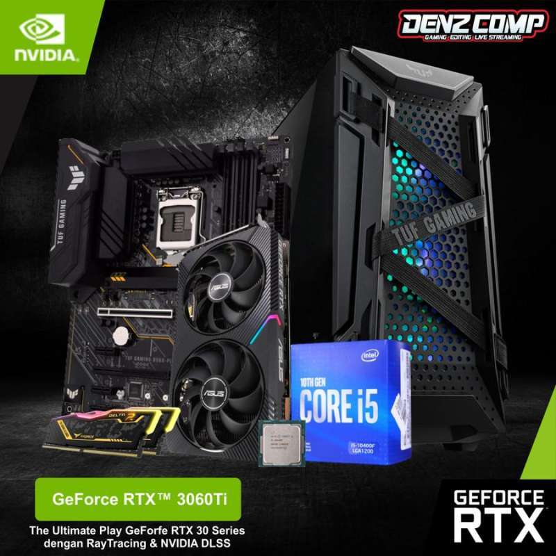 Computer 10400f 3060ti Jual Asus Pba Pc Gaming Geforce Rtx 3060 Ti