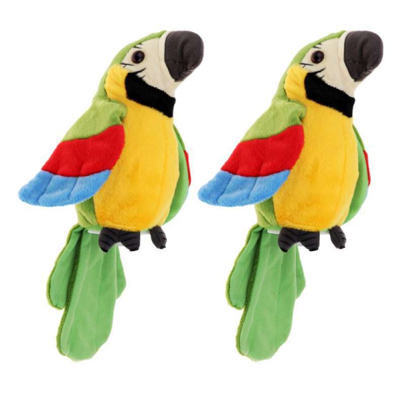 talking stuffed parrot