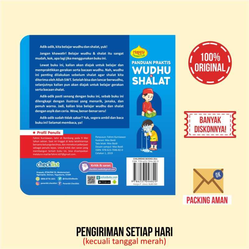 Jual Boardbook Anak Panduan Praktis Wudhu Shalat Happy Moslem Kids Online Oktober 2020 Blibli Com