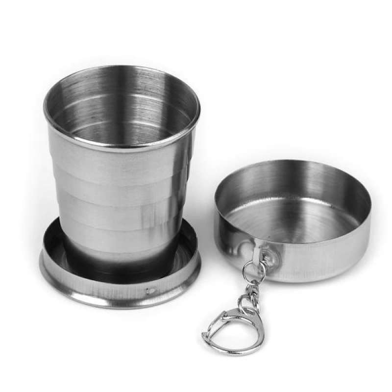 Jual Stainless Steel Travel Camping Hiking Folding Collapsible Cup Mug Online Oktober 2020 Blibli Com