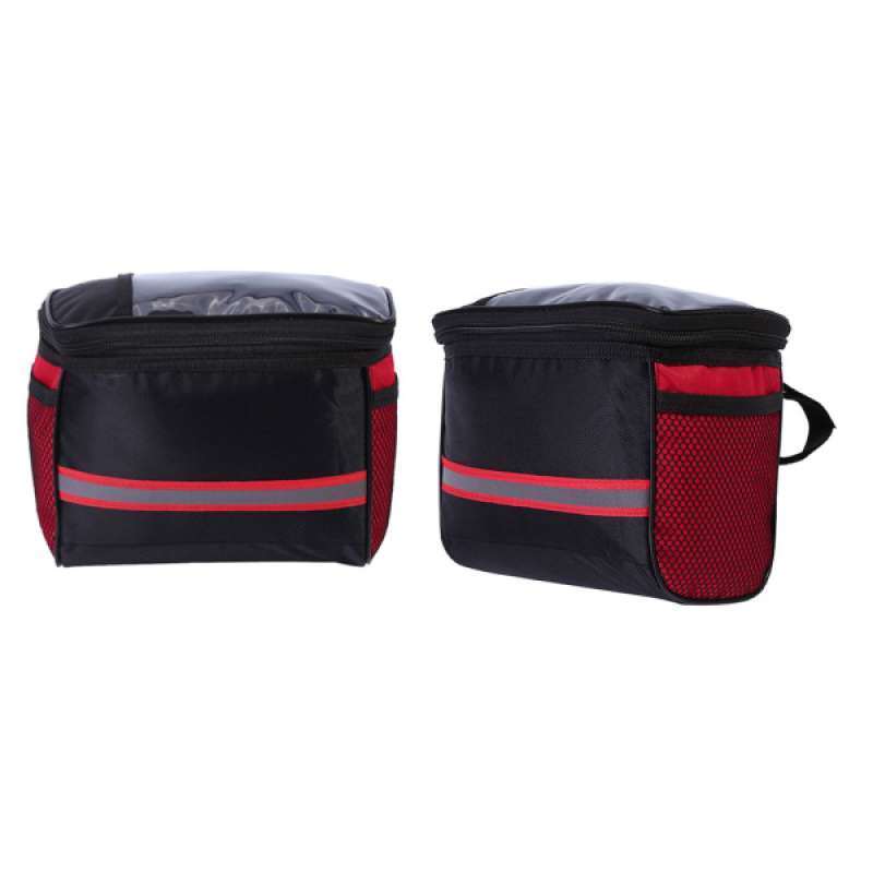 Jual 2x Bike Handlebar Bag Front Storage Bag Outdoor Cycling Pouch Waterproof Red Online November 2020 Blibli Com