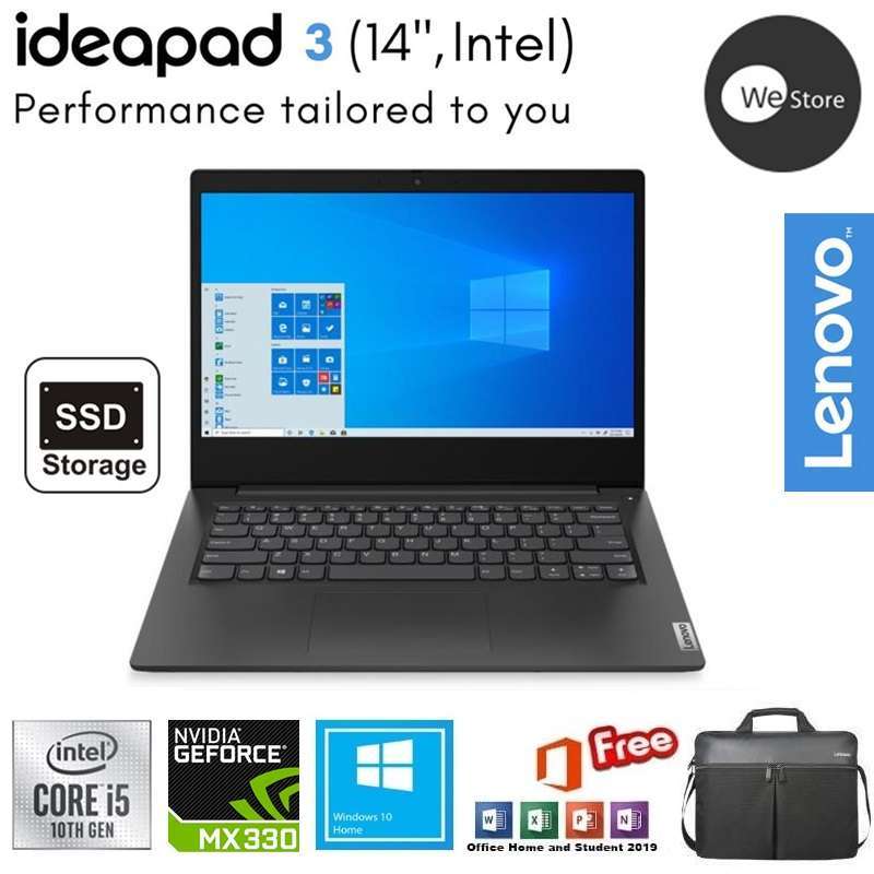 Jual Lenovo Ideapad 3 14iil05 Pdid Notebook I5 1035g1 8gb 512gb Ssd Nvidia Mx330 2gb 14fhd Ips Win10 Office Home Student Black Online Oktober 2020 Blibli Com