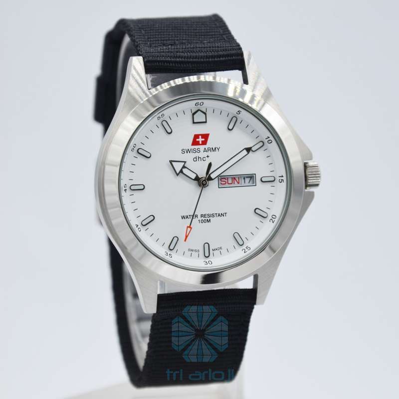 Swiss Army Quartz DHC Kanvas Nylon SA 1880G Tanggal Hari