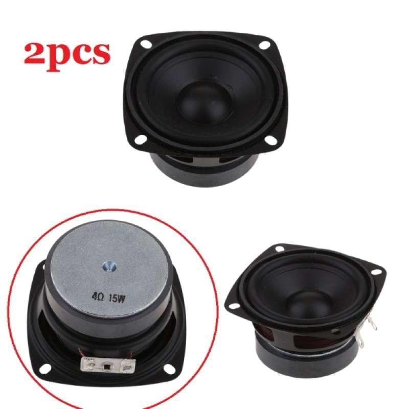 Jual 2 Premium 3 Audio Speaker 20w 4ohm Stereo Square Loudspeakers For Home Car Online Januari 2021 Blibli