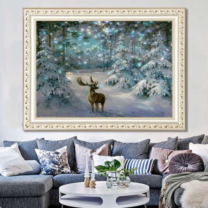 Jual Diamond Painting Kit Deer In Forest Full Drill Cross Stitch Art Craft Wall Decor Online Oktober 2020 Blibli Com