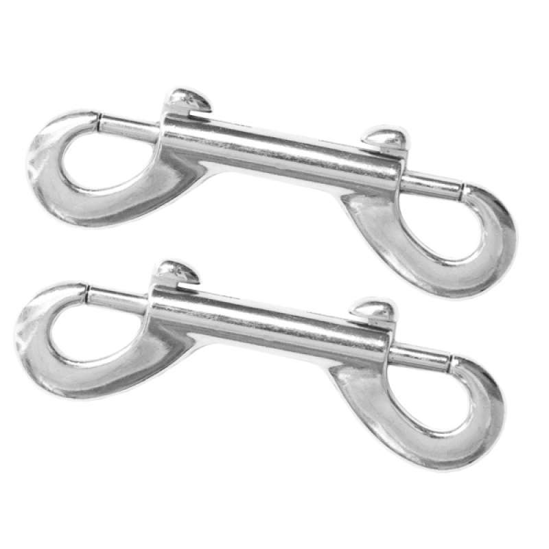 20pcs Double Ended Snap Hook Metal Snap Hooks Clips Snap Key Holder Security 