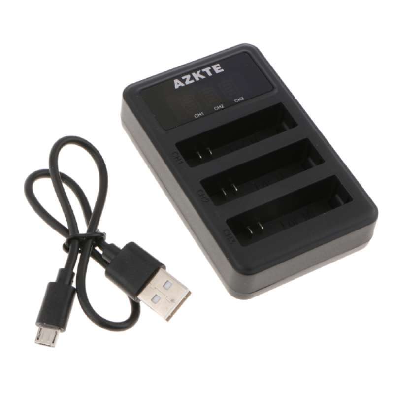 Jual Az16 1 Usb Battery Charger 3 Channel For Xiaomi Yi 4k Yi 4k Action Cameras Online Oktober 2020 Blibli Com