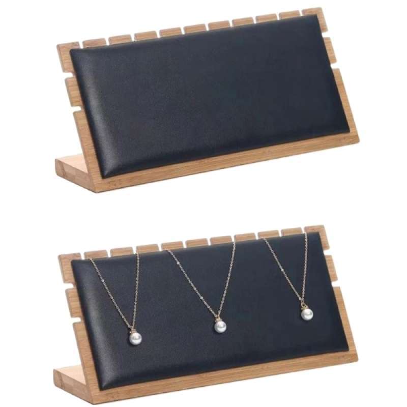 Elegant Wood Necklace Pendant Display Stand Holder Rack Jewellery Organizer 