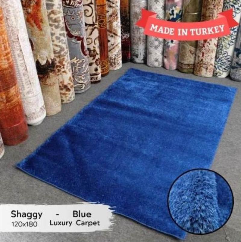 Jual Karpet Shaggy Import Turki Uk 120x180 Blue Online Desember 2020 Blibli
