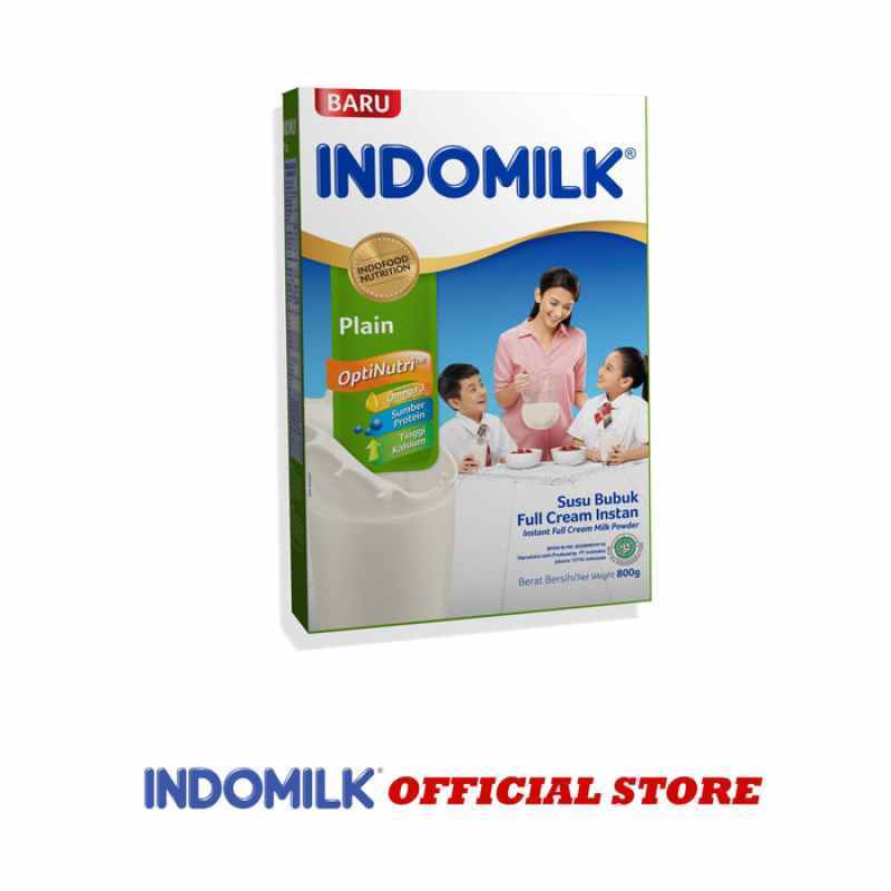 Jual Susu Bubuk Indomilk Instant Full Cream Plain 800g X Pcs Murah Mei 2021 Blibli