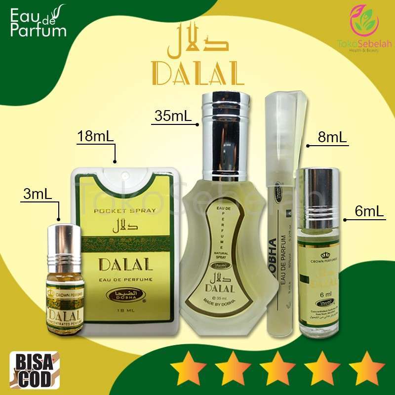 Jual PROMO PAKET HEMAT PARFUM AROMA DALAL 5PCS BEST SELLER BPOM