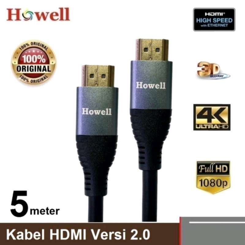 Kabel HDMI M Versi Ultra HD Howell 5M