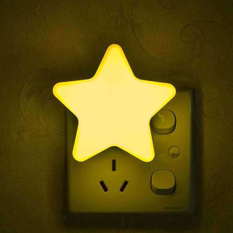 luminaria led lampu tidur desain lucu bintang warm light