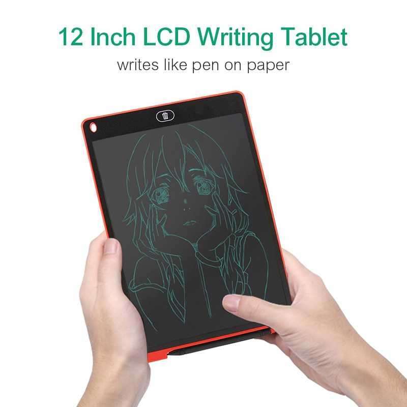 lanlan papan gambar digital monochrome lcd tablet 12 inch aah004