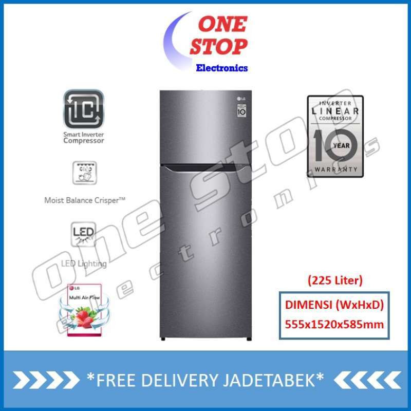 Jual Garansi Resmi Lg Gn B215sqmt Kulkas 2 Pintu Smart Inverter Compressor 225 Liter Online Desember 2020 Blibli