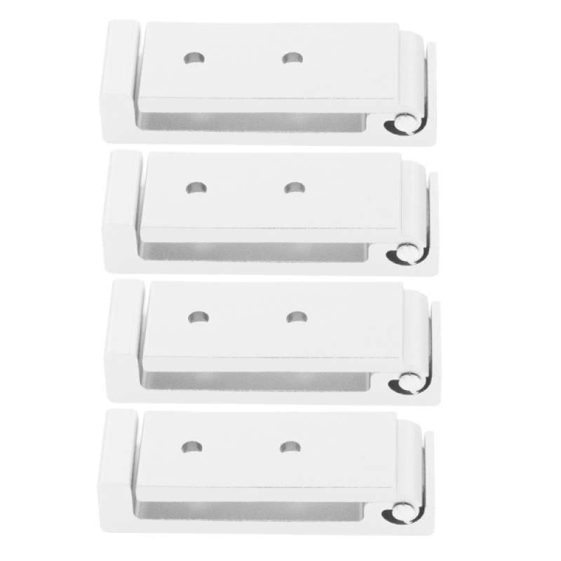 4Pcs Silver Folded Wall Hooks Alloy Coat Clothes Hooks for Bathroom Bedroom 