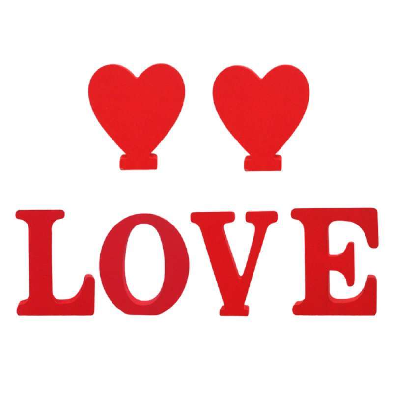 Jual 6x Red Wooden English Letters Love Heart Decoration Ornaments For Party L Online Oktober 2020 Blibli Com
