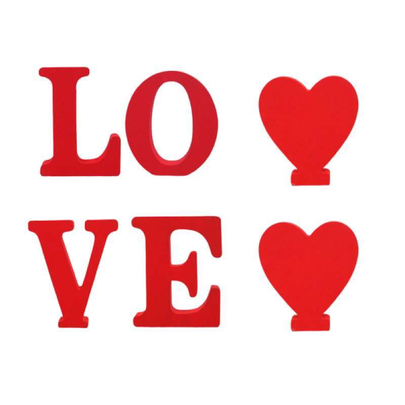 Jual 6x Red Wooden English Letters Love Heart Decoration Ornaments For Party L Online Oktober 2020 Blibli Com