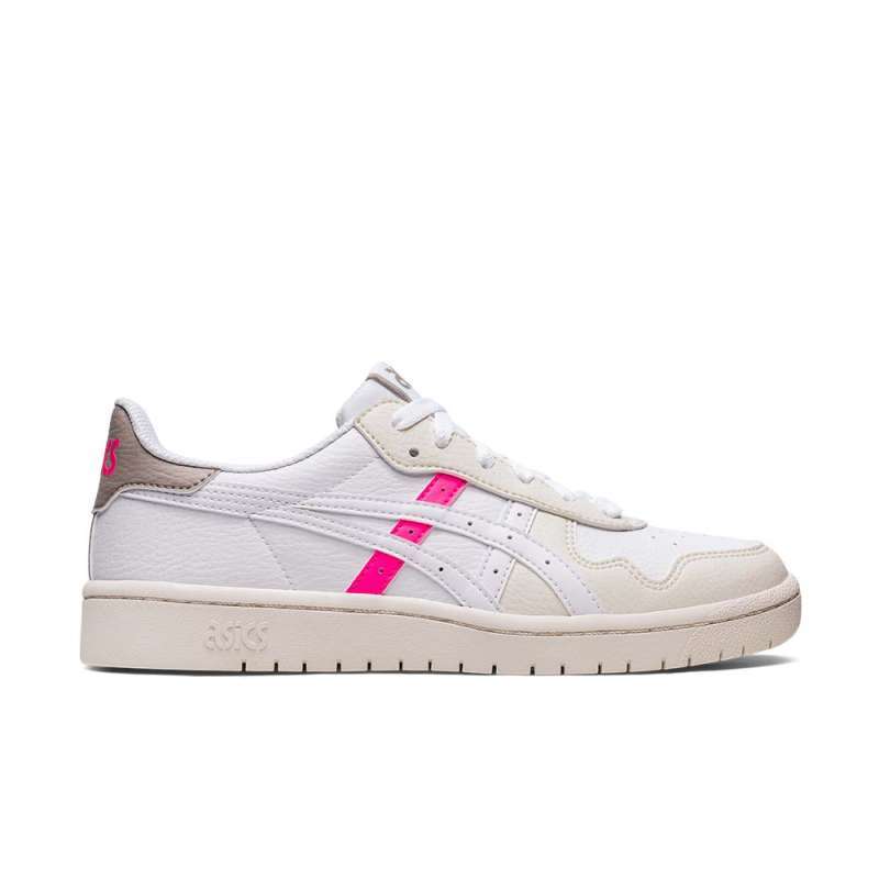 Asics womens on sale trainers-e152y-0197-white titanium-hot pink