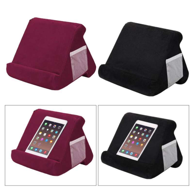 2x tablet pillow stand for ipad book reader holder rest lap reading cushion pad